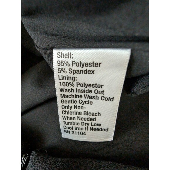 Cyntha Skirt Lined Black Pleated with Zipper Detail Womans Size 8 Flaw - Picture 3 of 12